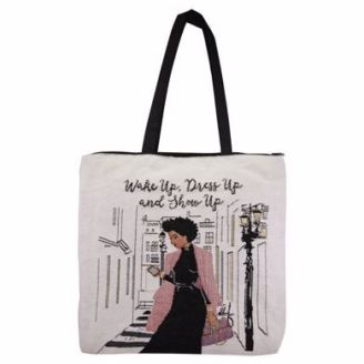 Wake Up Dress  African American Tote Bag