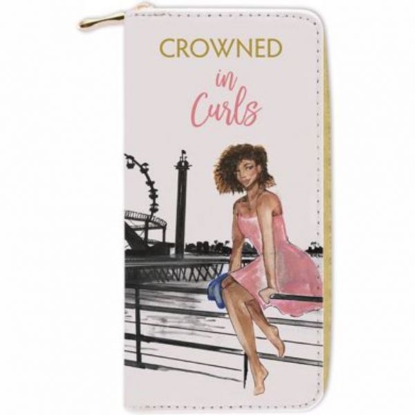 Crowned In Curls African American Wallet