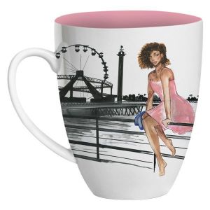 Crowned in Curls  African American Mug #2