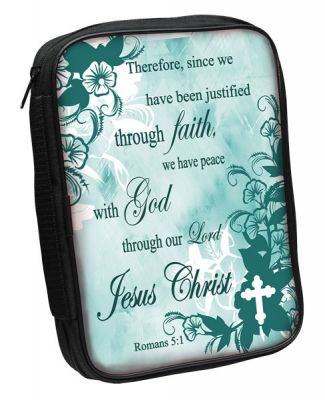 Romans 5 1 Bible Cover