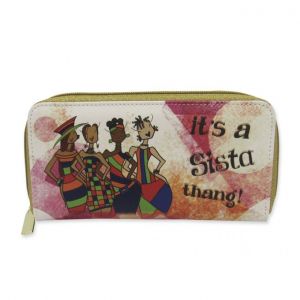 Sista Thang African American  Long Wallet