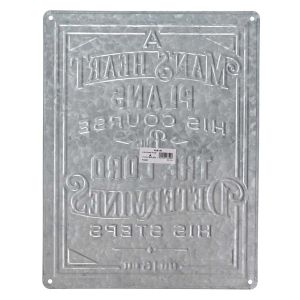 A Man's Heart Vintage Metal Sign Proverbs 16:9 #2