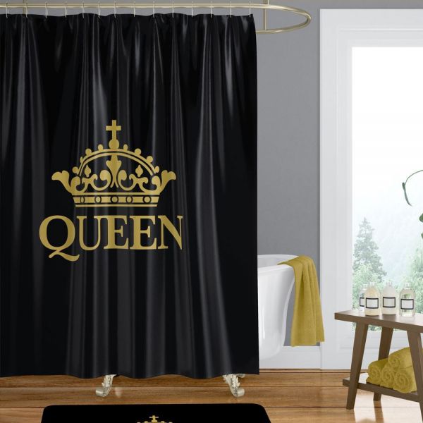 Black Queen Shower Curtain