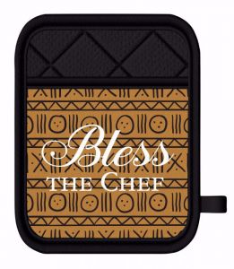 Bless the Chef Women Oven Mitt and Pot Holder #2