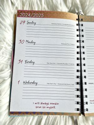 Girlfriends 2025 Black Art Weekly Planner #2