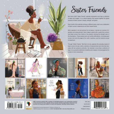 Sister Friends 2025 Black Art Calendar #2