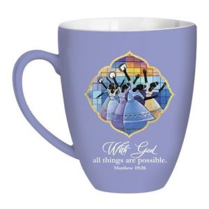 With God Lavender African American Mug #3